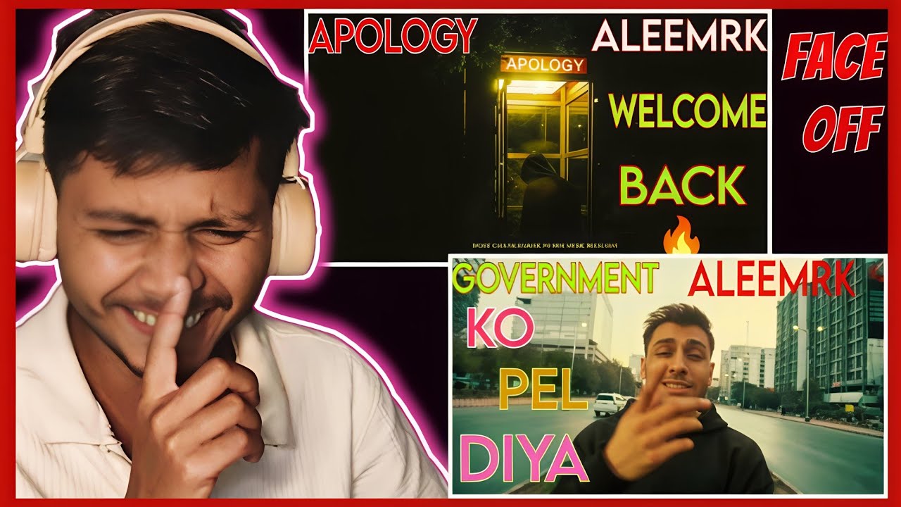 ALEEMRK - FACEOFF & APOLOGY || ALEEMRK Back With 2 New Song Reaction by #reactindia01 #aleemrk
