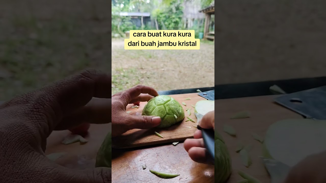 cara buat kura kura dari jambu kristal #agrotoko #buah #reviewbuah #garnish #garnishkurakura