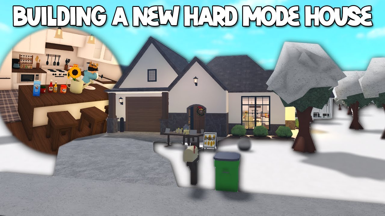 BUILDING A NEW NO GAMEPASS HOUSE IN BLOXBURG HARD MODE