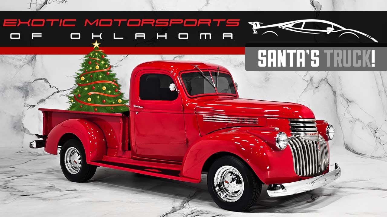 C1585 1946 CHEVROLET PICKUP FOR SALE * SANTAS TRUCK * WALKAROUND * DEALERSHIP * CLASSIC * RED