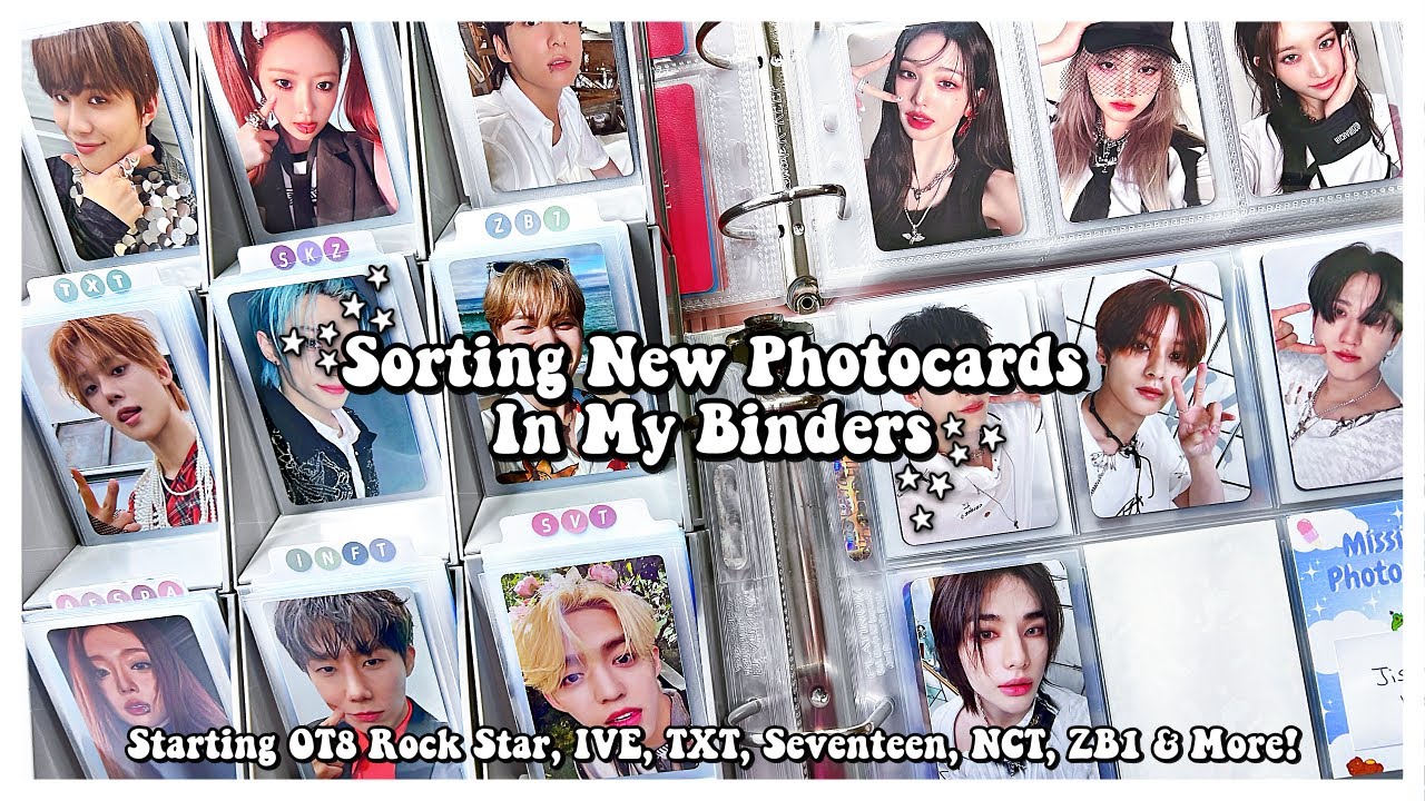 Sorting New Photocards 69 ✰ Starting OT8 Rock Star, ZB1, IVE, TXT, Seventeen, NCT & More!