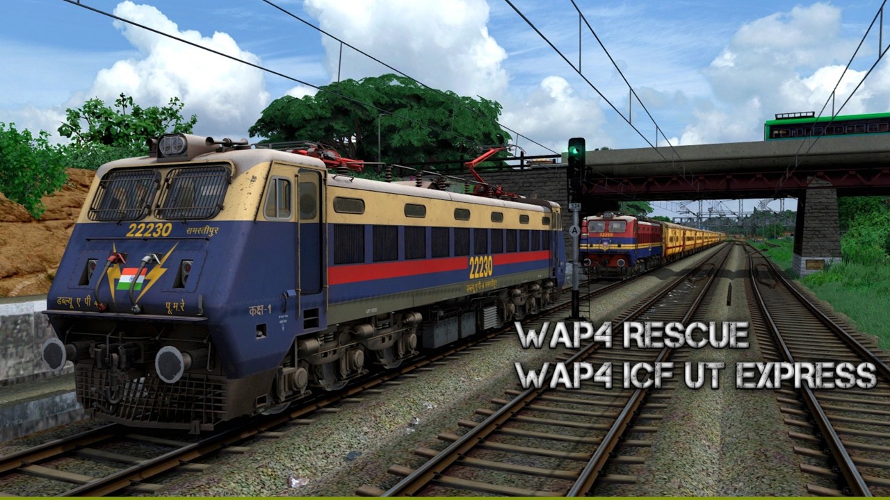 WAP4 RESCUE WAP4 ICF UT EXPRESS TRAIN | RAILWORKS |
