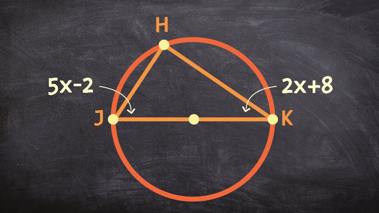 Using two inscribed angles and a semi circle to determine the value of x