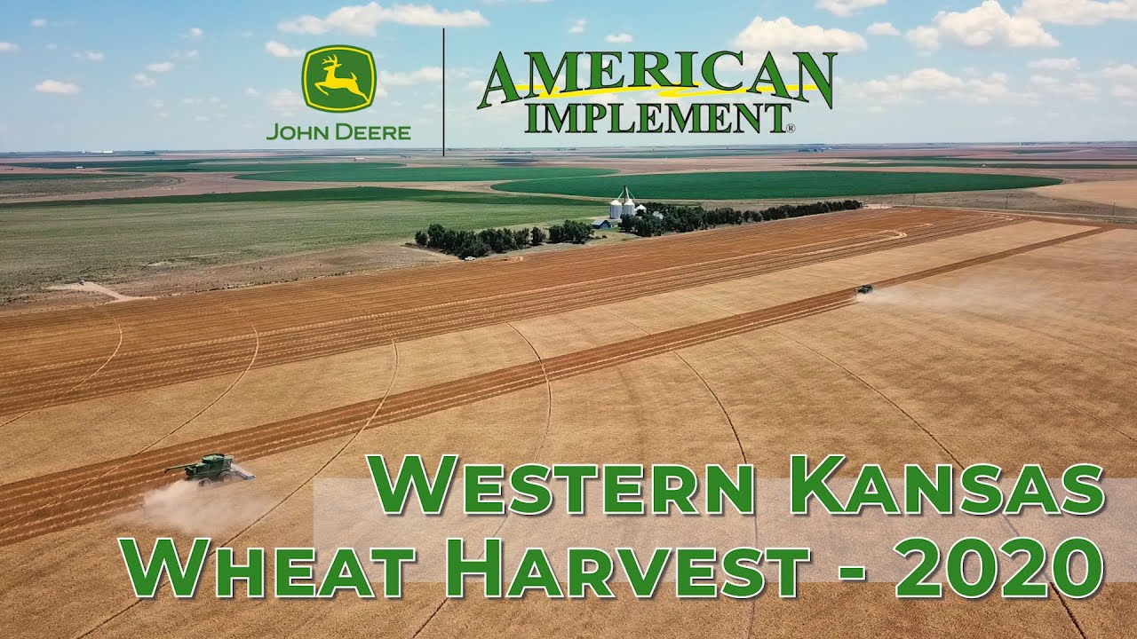 WHEAT HARVEST - Drone Footage of the 2020 Wheat Harvest in Western Kansas