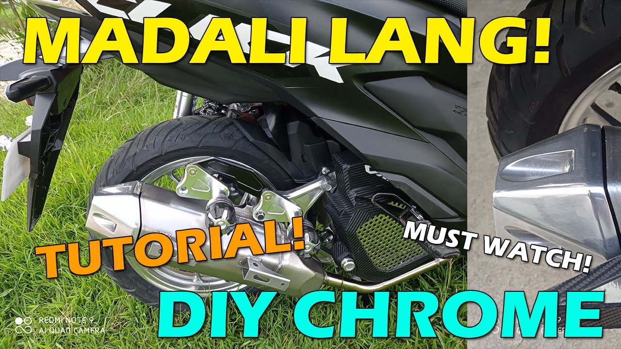 DIY CHROME TIPS HONDA CLICK 125i/150i | TUTORIALS (TAGALOG)