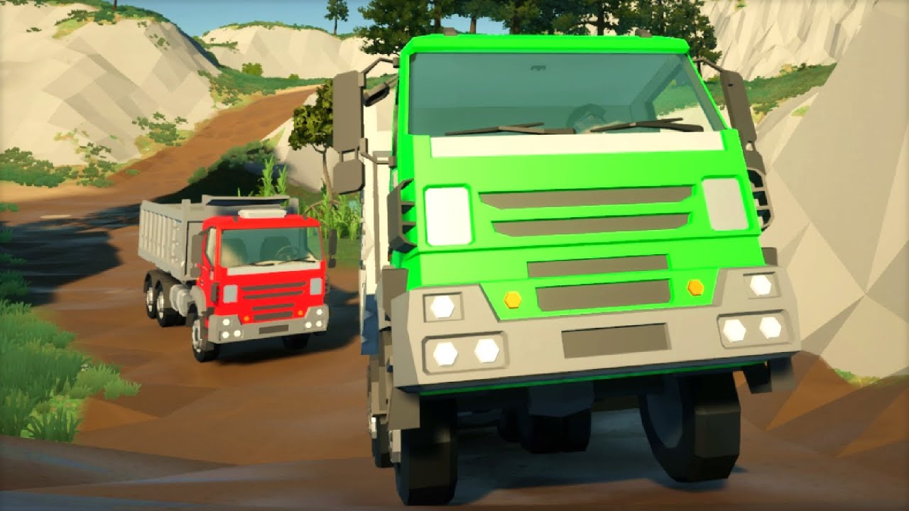 So we got our Trucks Stuck in the Mountains...