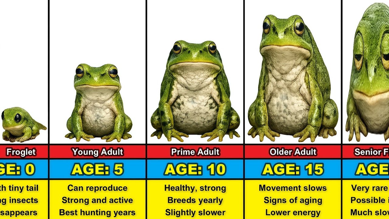Frog Transformation From 0 to 20 Years Old
