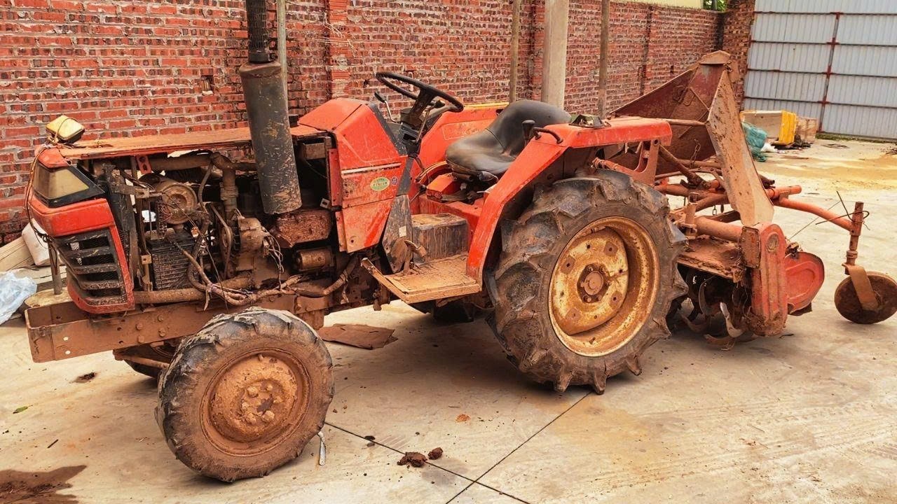KUBOTA Tractor Abandoned Full Restoration // Complete Rebuild and Repair Antique Old KUBOTA Plow