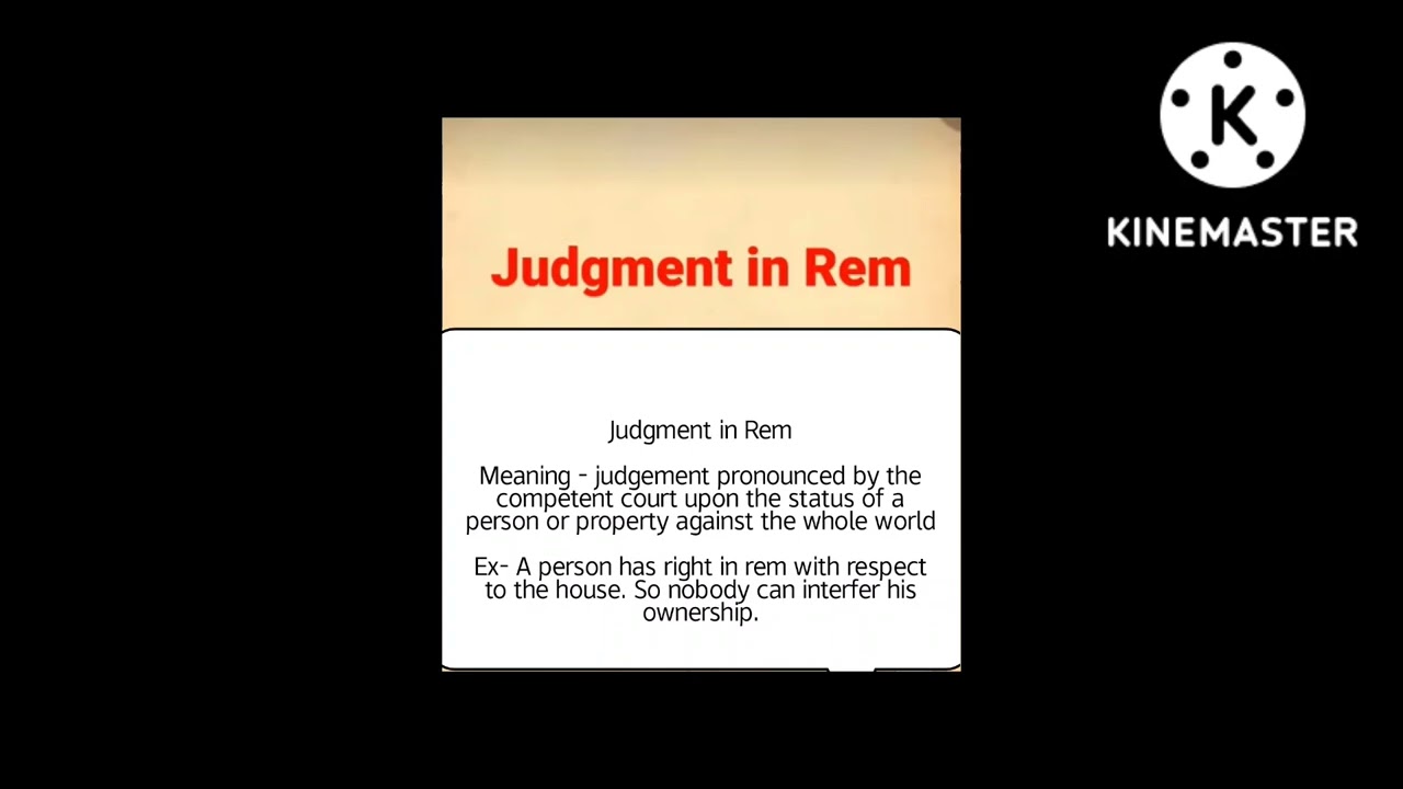 legal maxim judgement in rem/right in rem meaning #legal#maxim#law#maxim#viralvideo #knowledge