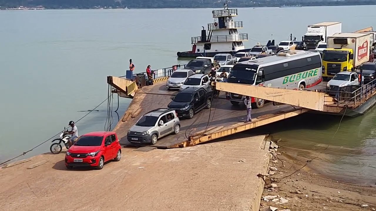 Travessia da balsa Rio Tapajós Itaituba PA #92