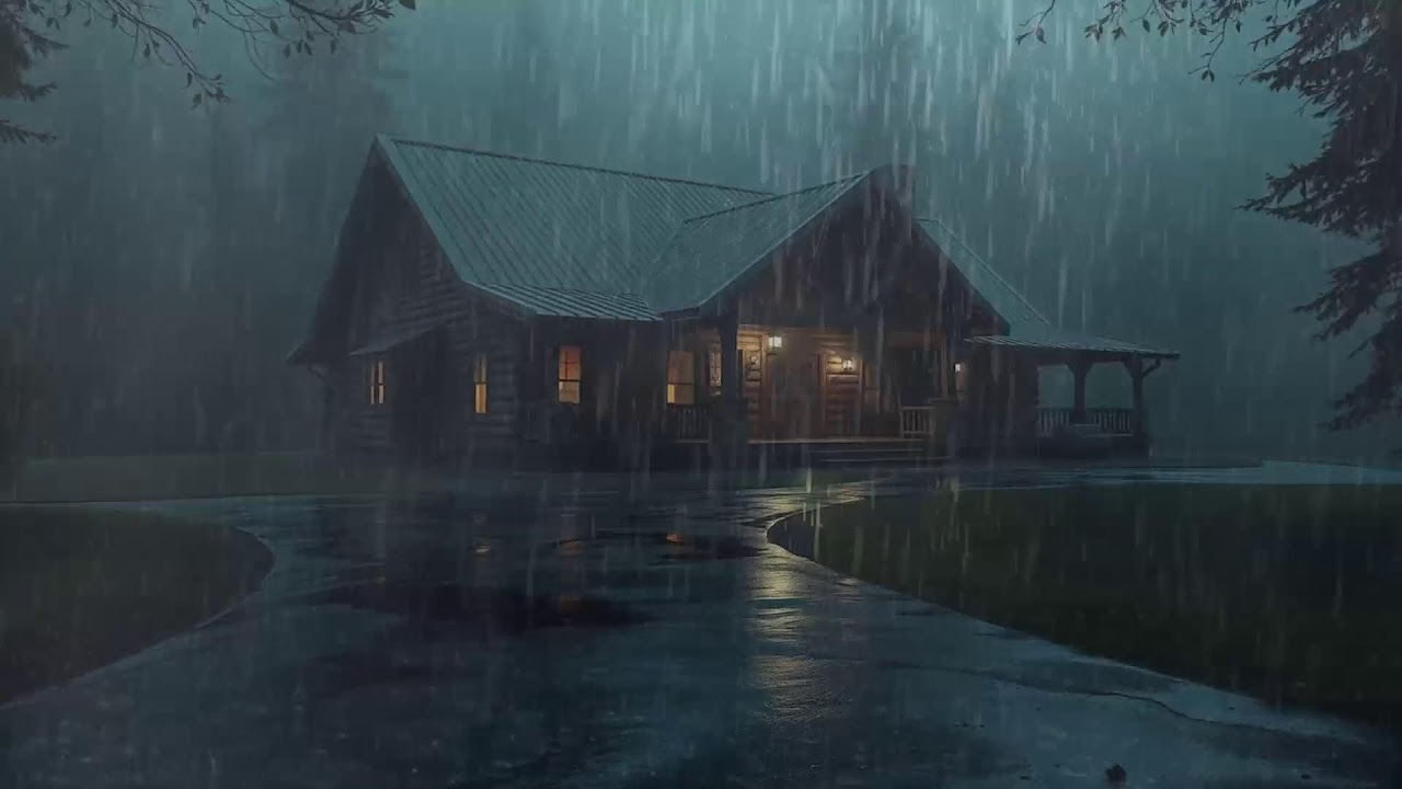 Fall Asleep With The Soothing Sounds Of Rain And Thunder | Rain Sounds For Sleeping ASMR