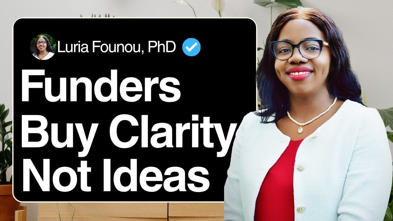 How to turn ideas into fundable proposals - Elite Researcher Lab with Dr @FounouLuria