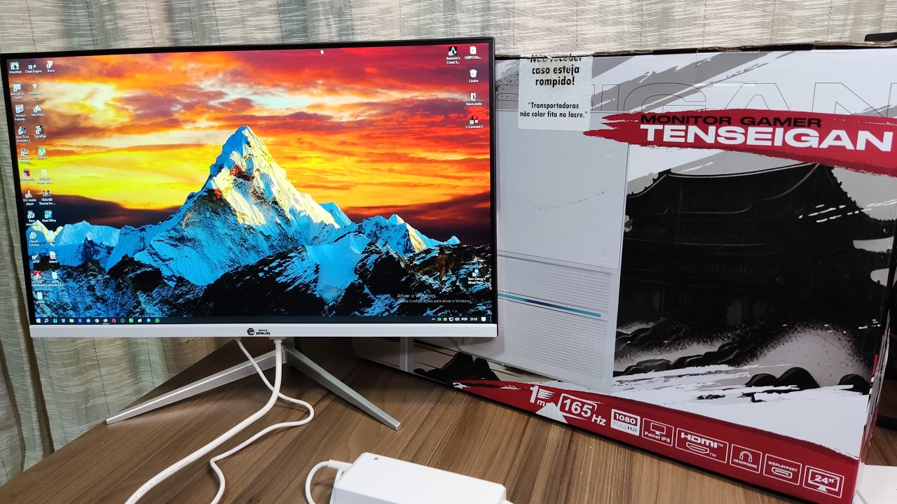 Unboxing e Reviews Monitor Ninja Tenseigan IPS, 1ms, 165Hz, vale a pena?