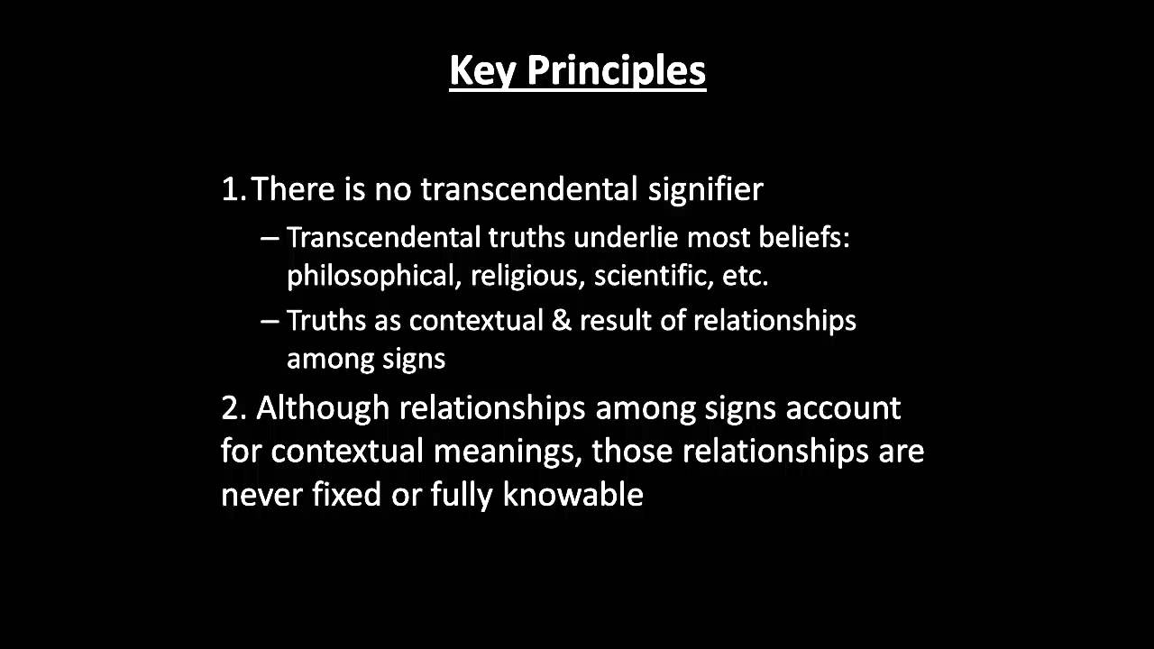 Deconstruction Theory