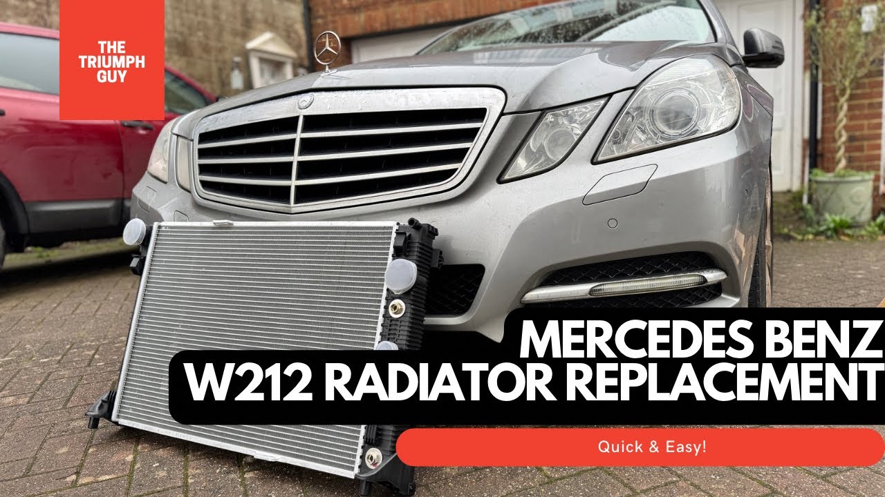 Как заменить радиатор на Mercedes W212 E-Class