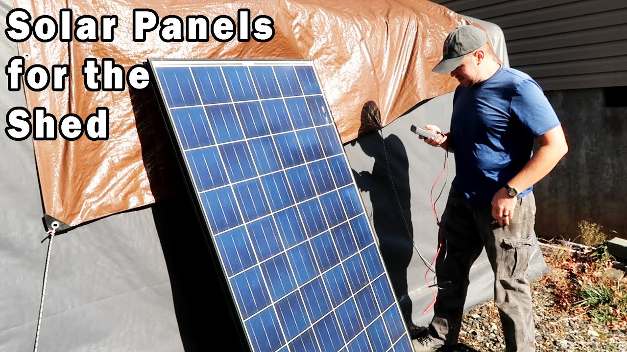 Off Grid Tool Shed Solar Prep