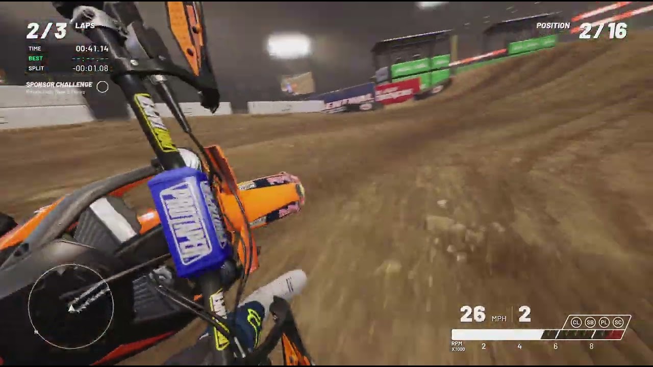 A tight fight in MXA 250 SUPERCROSS WEST