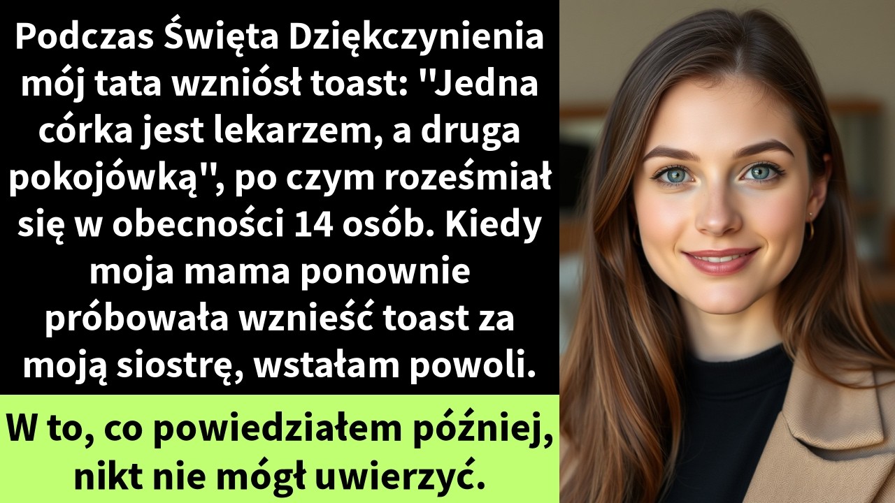 Podczas Święta Dziękczynienia mój tata wzniósł toast: 