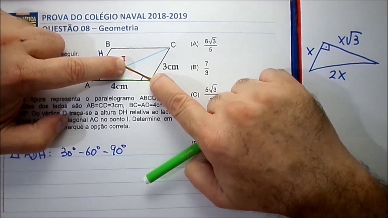 Prova Colégio Naval 2018 2019 Questão 08