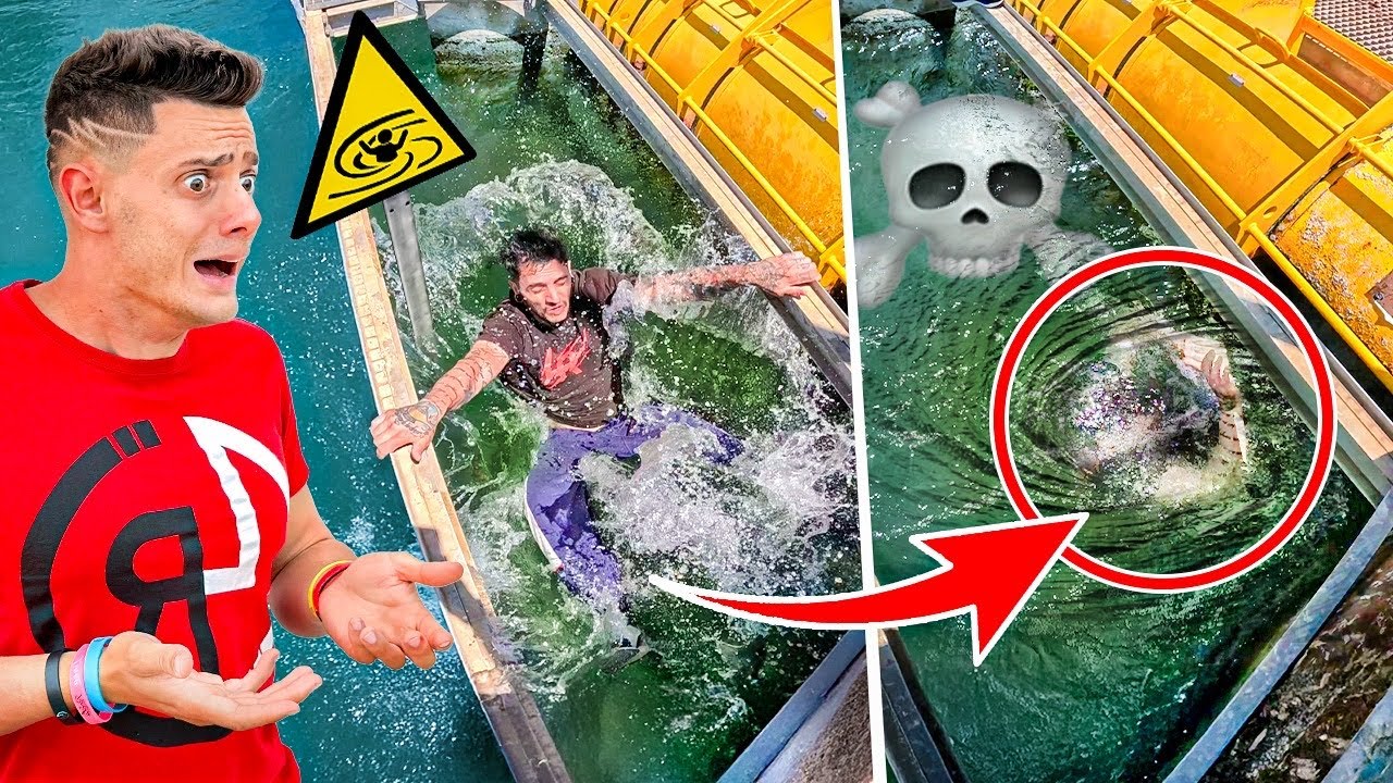 Me chupa un AGUJERO en un canal de agua...⚠️| Parkour