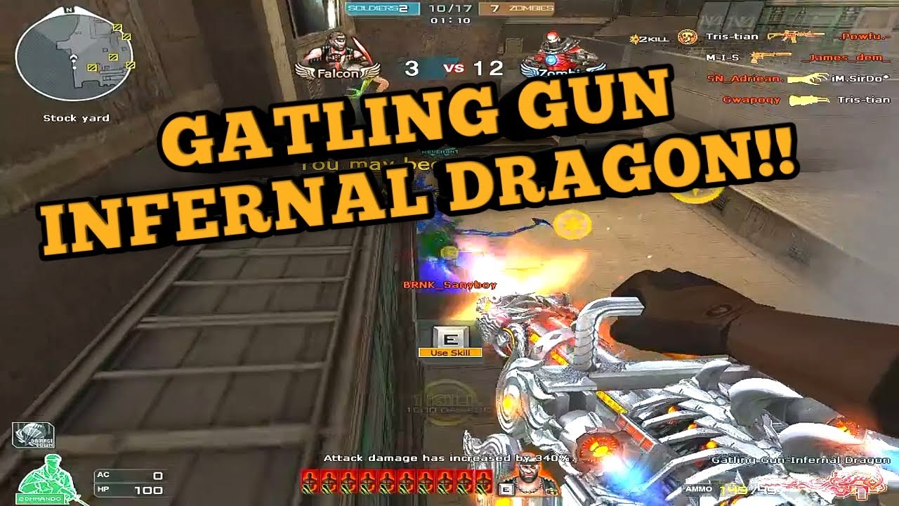 Crossfire PH: Gatling Gun Infernal Dragon Gameplay