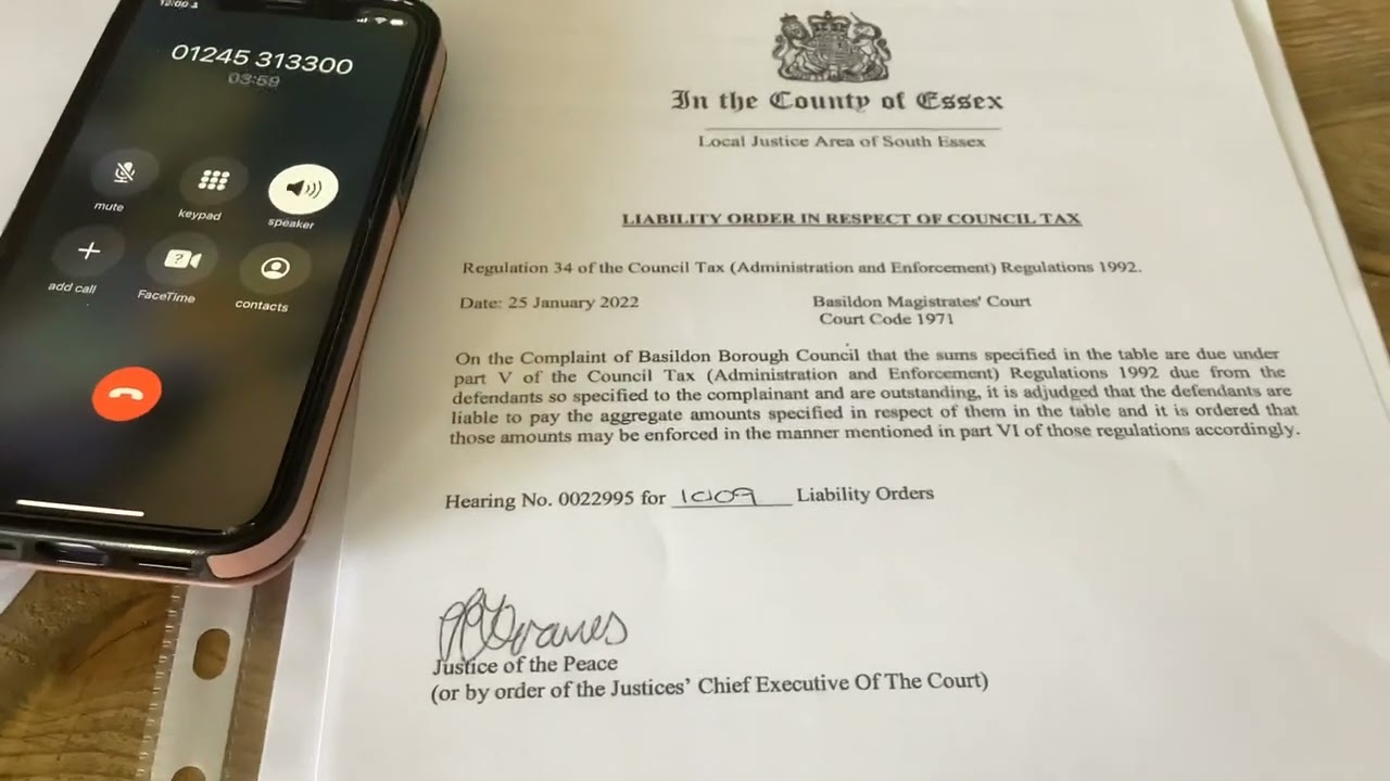 COUNCIL TAX LIABILITY ORDER - WHO SIGNED&hellip;.