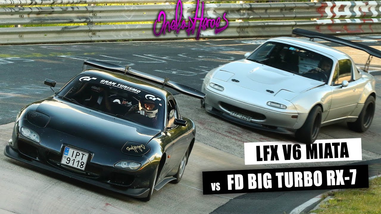 Ultimate Mazda Nurburgring Battle - RX-7 FD vs V6 MX-5