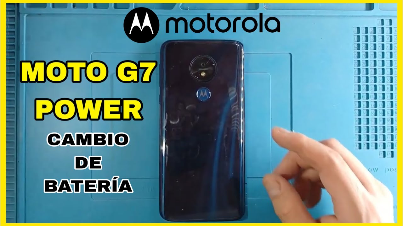 Cambio de bateria Motorola Moto G7 Power 📲🔋 Como cambiar batería moto G7 Power
