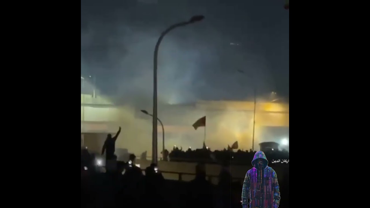 Clashes Erupt Near US Embassy in Baghdad Crowds Mourn Khamenei