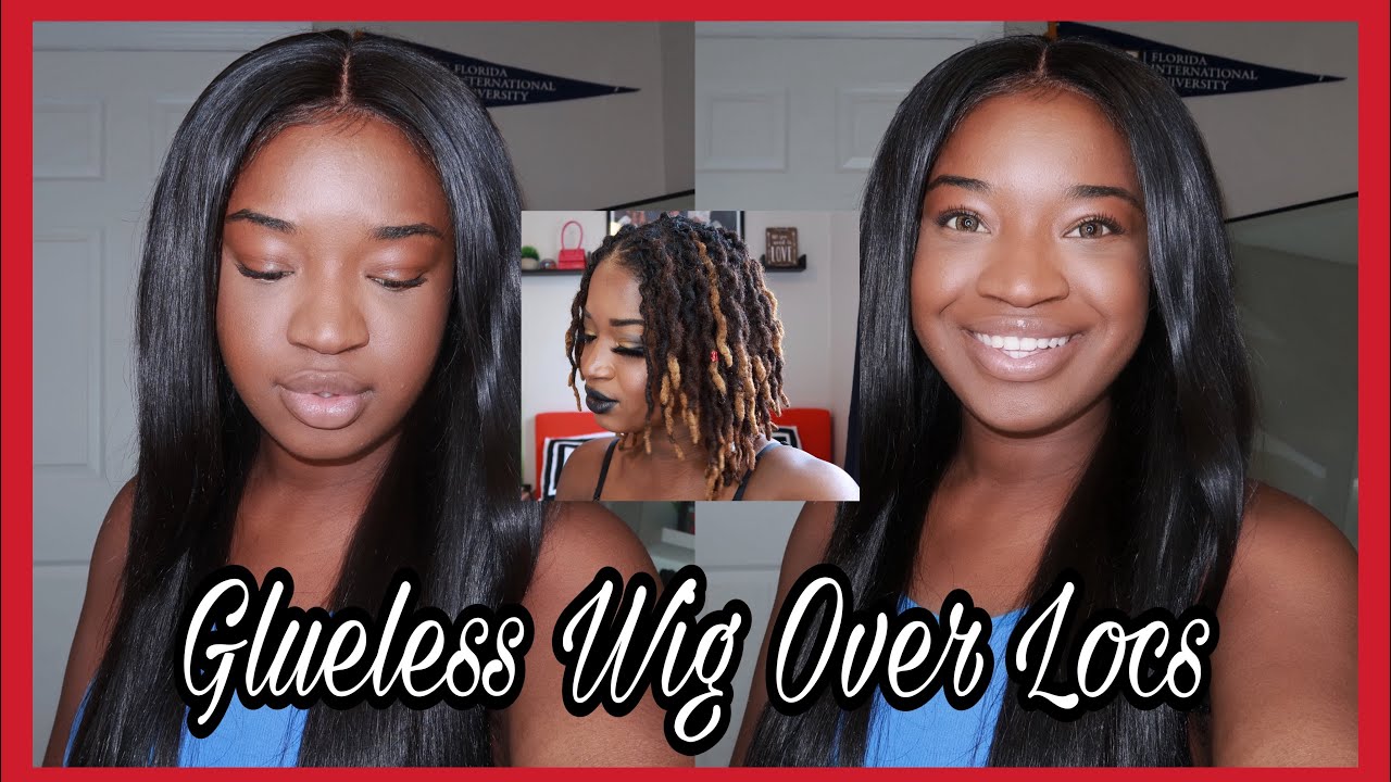 How To Install A Glueless Wig Over Locs Under 10 Minutes 😱 | #KUWC