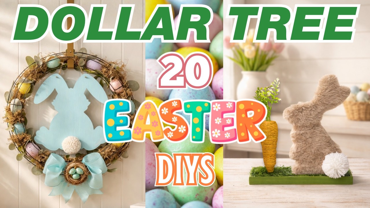 20 EASTER Dollar Tree DIYs You’ll Want to Copy This Spring 🌸🐰