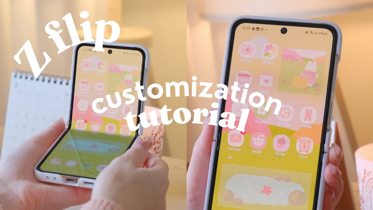 Учебное пособие по настройке Z Flip &mdash; как добавлять пользовательские иконки и анимированные GIF-в...