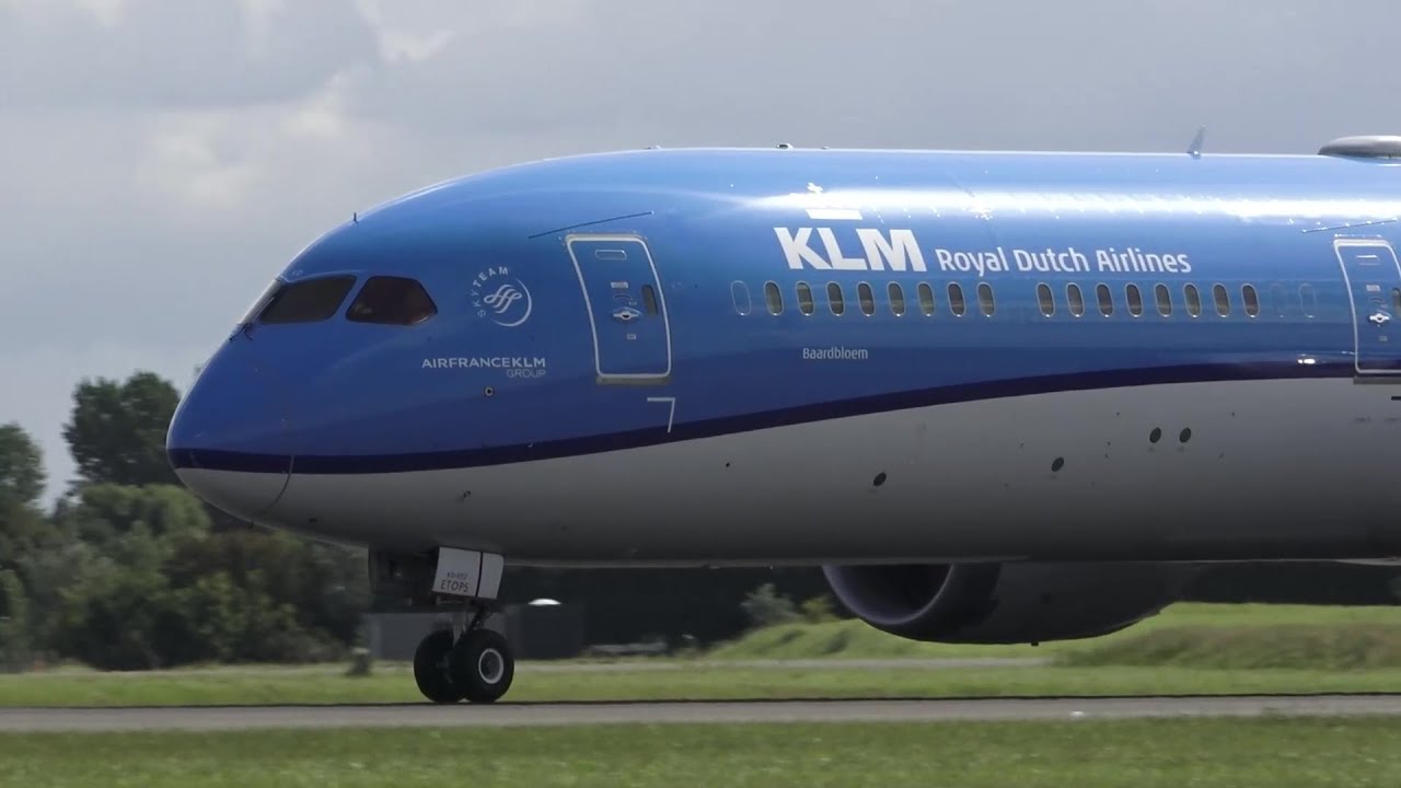 KLM Royal Dutch Airlines Boeing 787-10 Dreamliner (PH-BKD) Take Off At Schiphol Airport