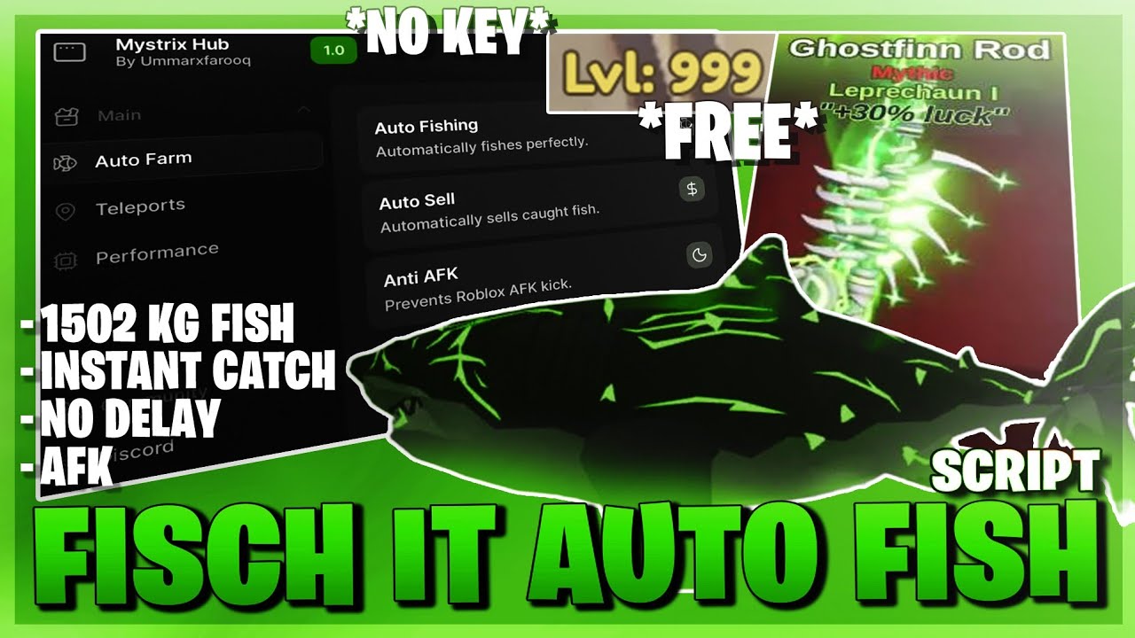 Скрипт Fish It *БЕЗ КЛЮЧА* &mdash; автоматическая рыбалка, автоматическая продажа, мгновенный улов, бес...