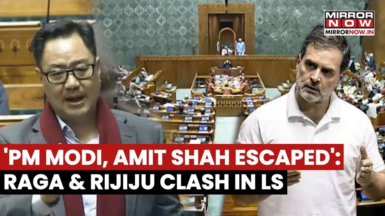 Budget 2026: 'PM Modi, Amit Shah Escaped', Rahul Gandhi And Kiren Rijiju Massive Clash At Lok Sabha