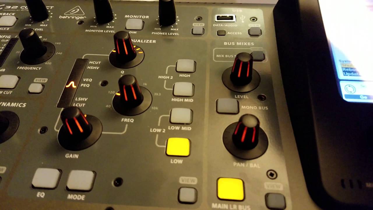Behringer X32 Compact Getting Started (tips)