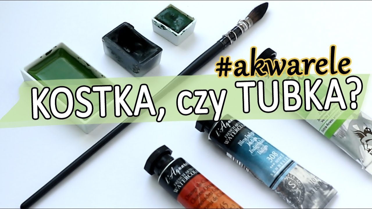 KOSTKA vs TUBKA - co wybrać? | Akwarele dla początkujących