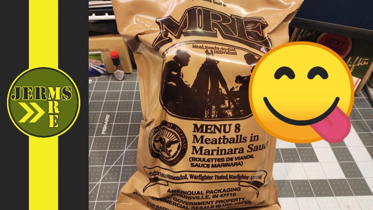 2019 US MRE Menu #8 Meatballs With Marinara Sauce MRE Review