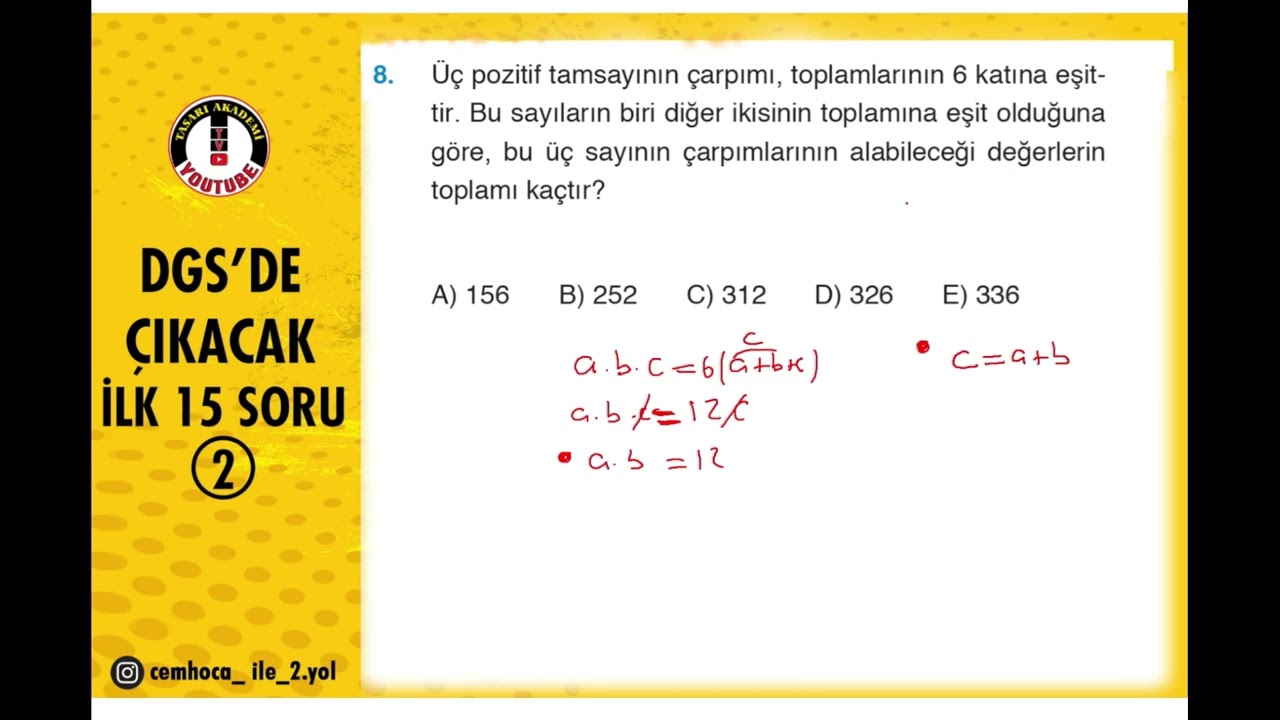 DGS DE ÇIKACAK İLK 15 SORU*2