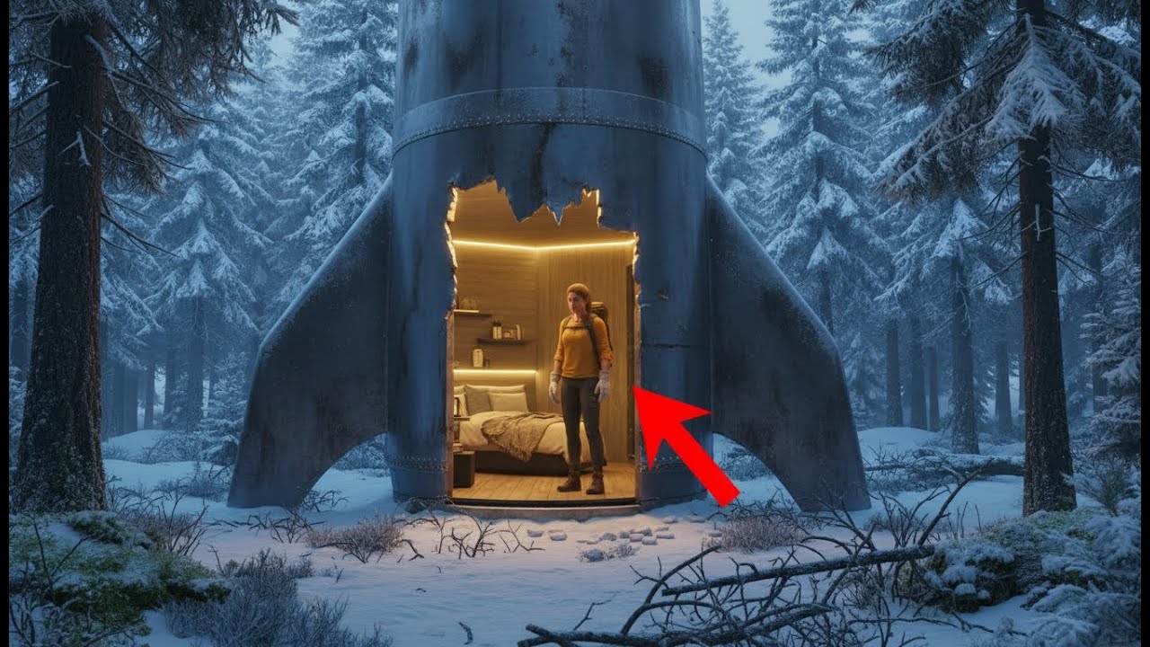 I Turned an Abandoned Rocket Ship Into a Luxury Secret Shelter in the Snow