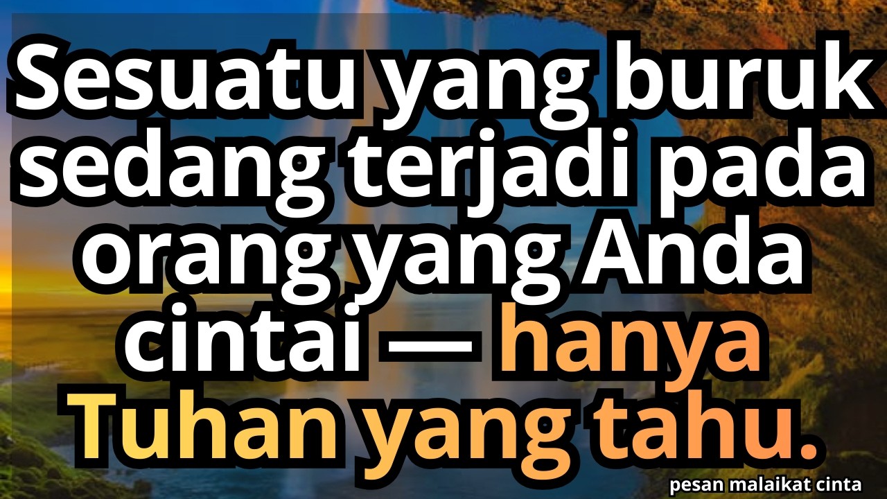 🚨 Sesuatu yang buruk sedang terjadi pada orang yang Anda cintai — hanya Tuhan yang tahu.