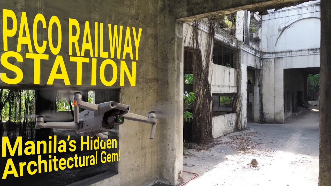 Inside abandoned Paco Railway Station - Cinematic shot PNR Philippine National Railways