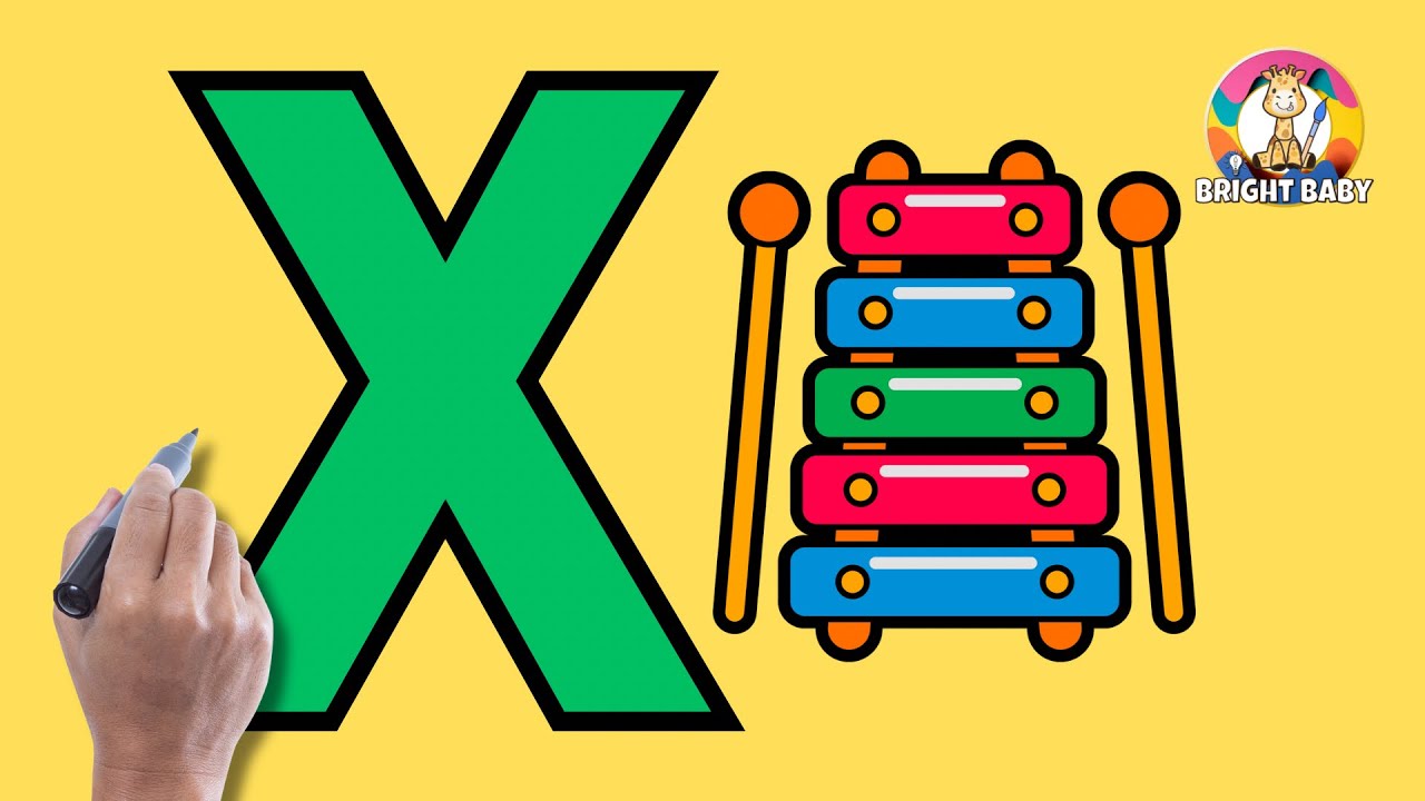 Alphabet Drawing - Letter X for Xylophone 🎶 - Children’s Drawing