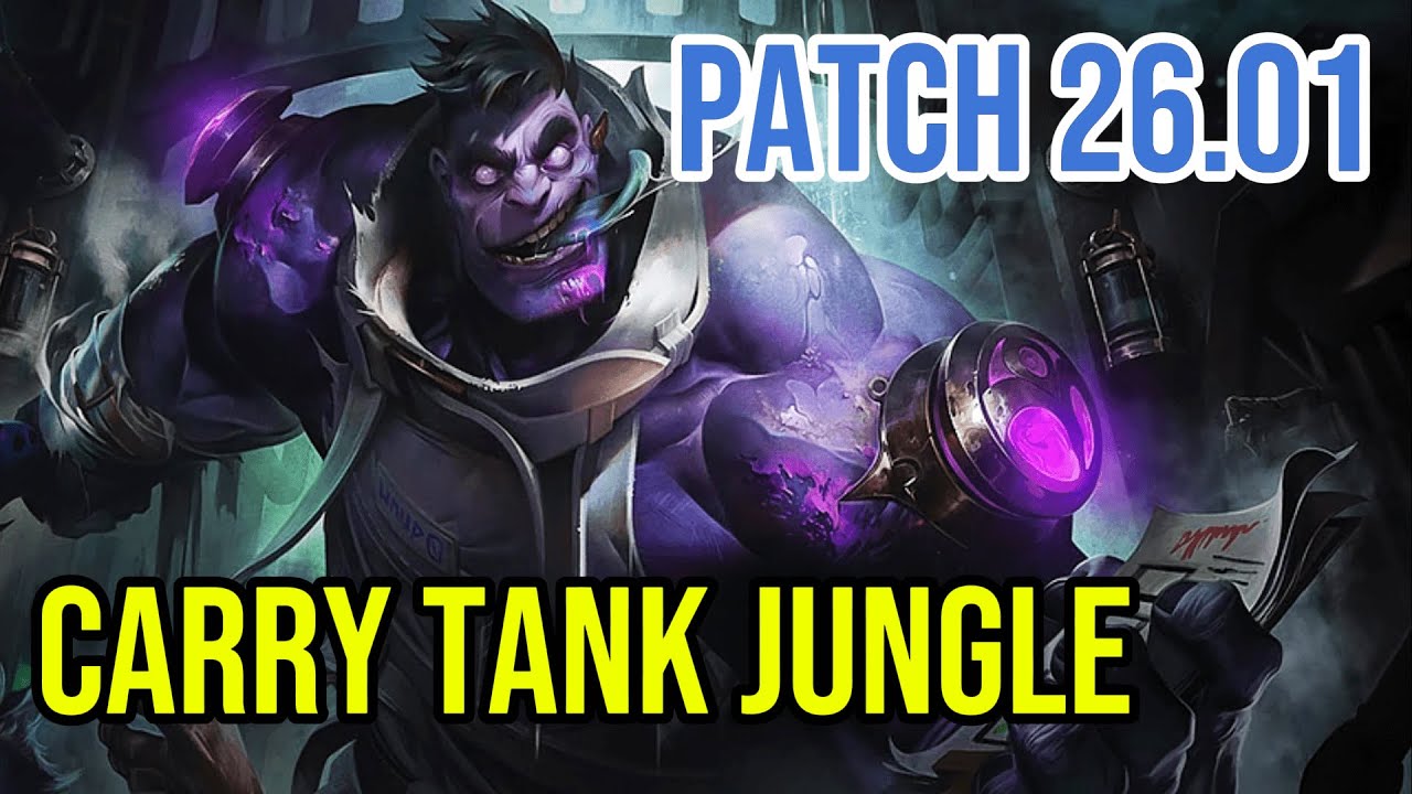 968 LP Dr. Mundo Jungle Full Gameplay | Challenger | Patch 26.01