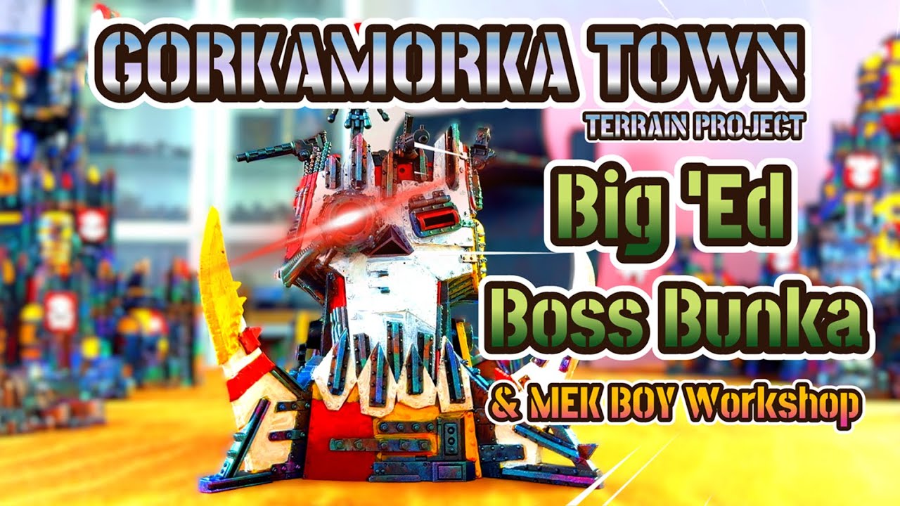 Unbox & Paint Big 'Ed Boss Bunka & Mekboy Workshop Terrain | Gorkamorka town project| Wip Hobbies