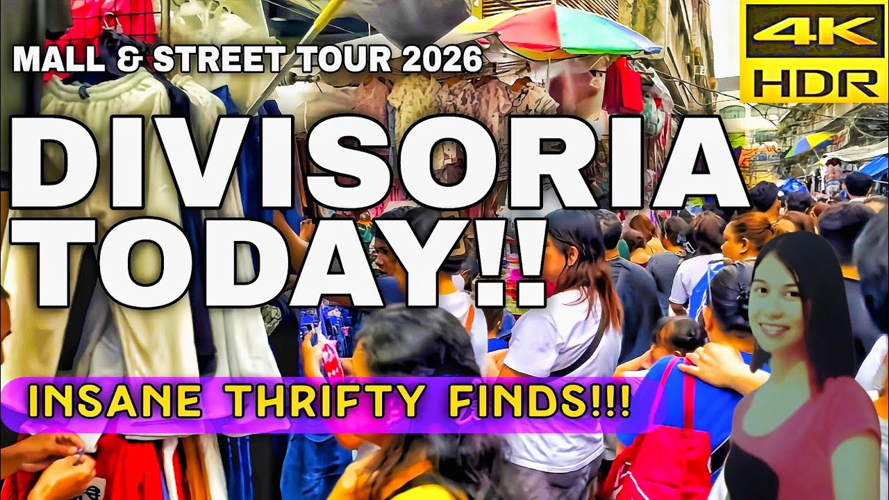 DIVISORIA 2026 | Manila's Most Crowded Area In 4K | 999,168 Mall & Tutuban Night Market Chaos 🇵🇭