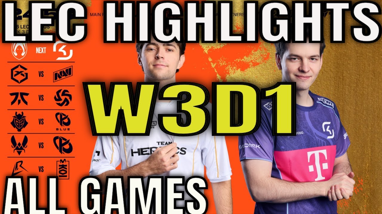LEC Week 3 Day 1 Highlights ALL GAMES - LEC W3D1 2026