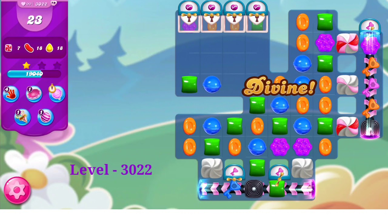 Candy Crush Saga Tutorial Level 3022