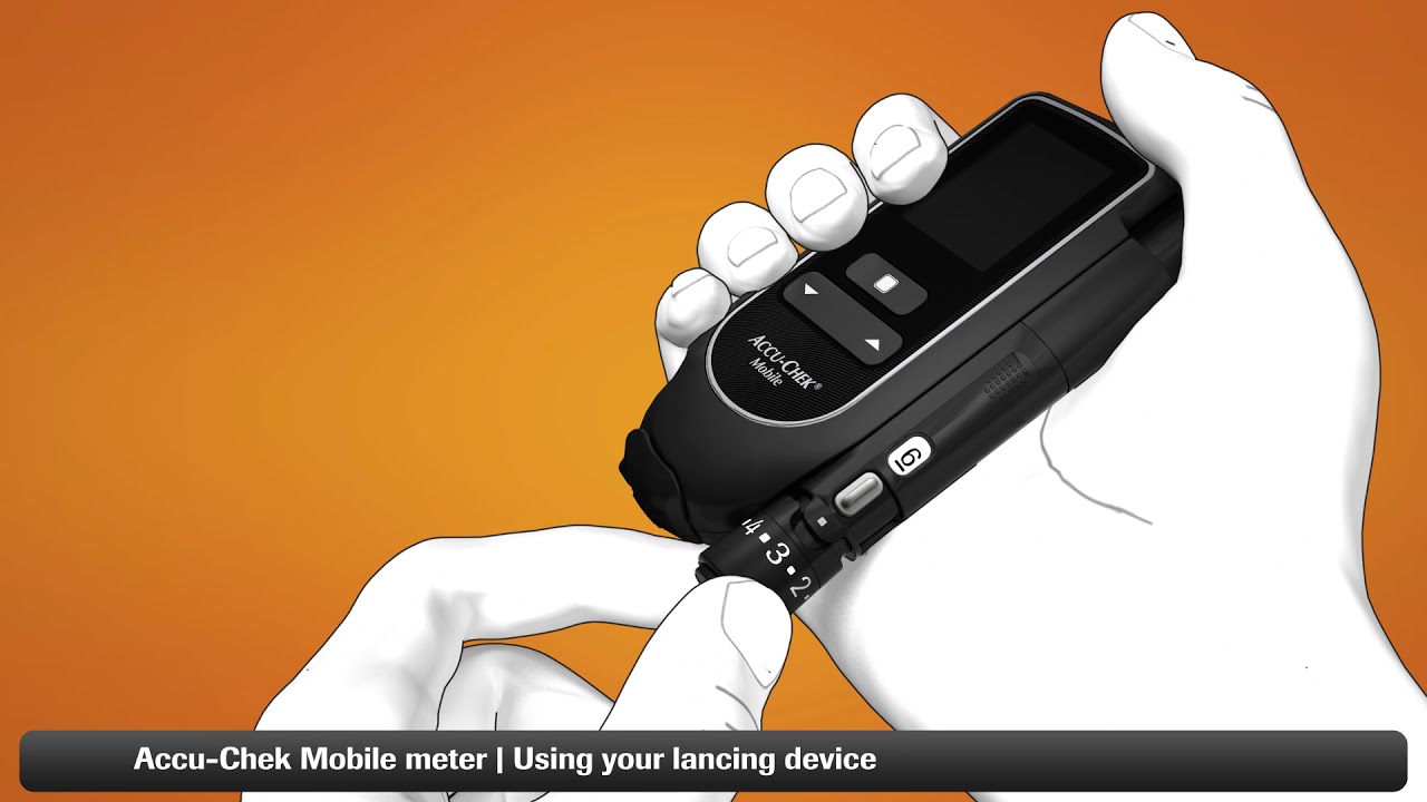 Accu Chek Mobile - Lancing your finger