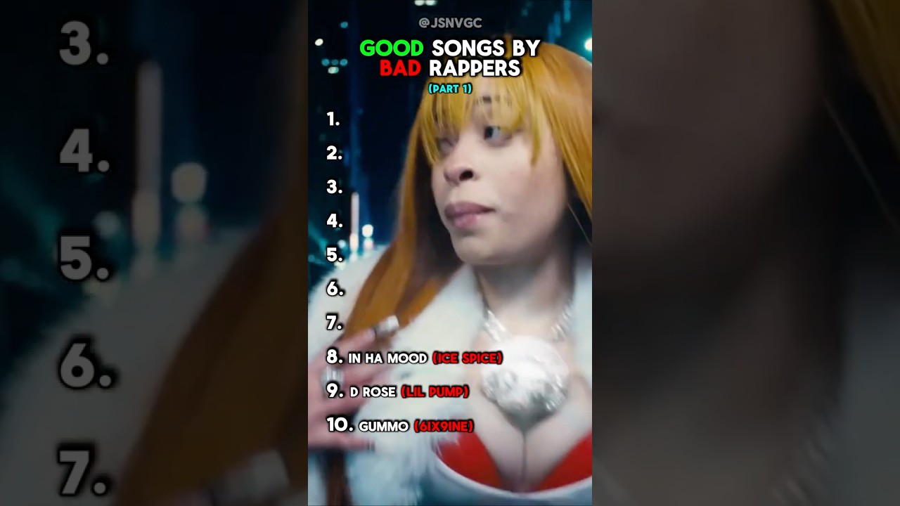 GOOD Songs by BAD Rappers (Part 1)